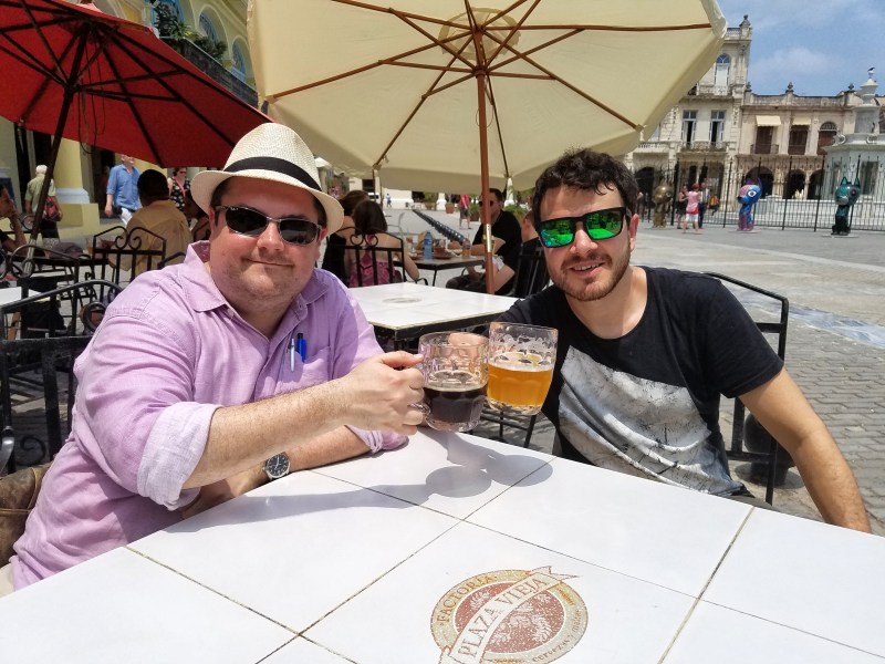 John Holl and Jeff Quinn in Cuba